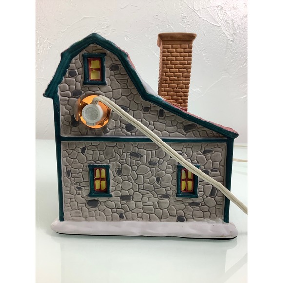 Vintage Trim A Home Blacksmith Finley Forge lighted Village EUC - Picture 5 of 12